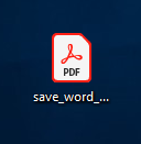 Find the PDF icon on your desktop